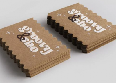 tarjetas de visita premium textura troqueladas